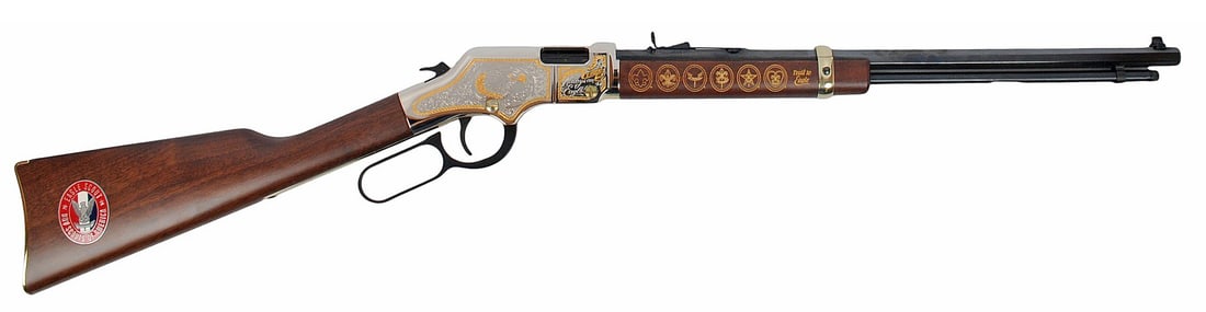 Henry Model H004ES "Eagle Scout" Boy Scouts of America 22LR Lever Action Rifle FFL ES13999 (A2R1) (1 of 14)