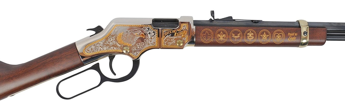 Henry Model H004ES "Eagle Scout" Boy Scouts of America 22LR Lever Action Rifle FFL ES13999 (A2R1) - 2