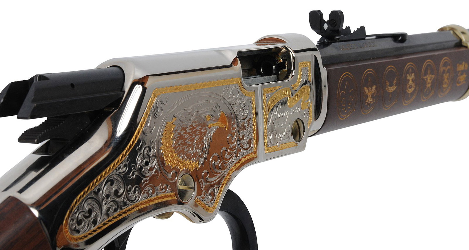 Henry Model H004ES "Eagle Scout" Boy Scouts of America 22LR Lever Action Rifle FFL ES13999 (A2R1) - 7