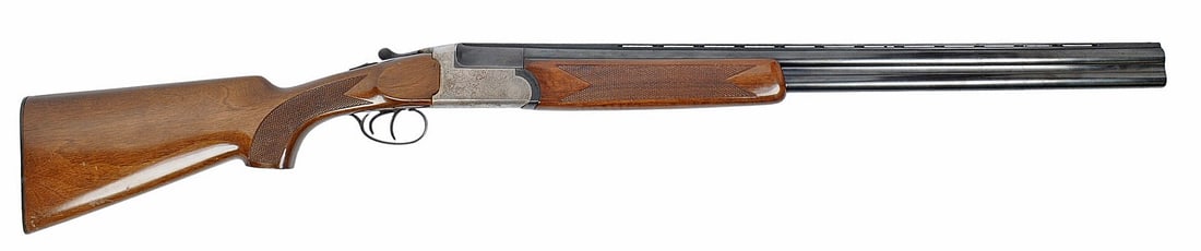 Italian A.V. Maroccini Inc. Model B4 12 Ga. Over Under Break Action Shotgun FFL 45577 (A1): An Italian A.V. Maroccini Inc. Model B4 12 Ga. Over Under Break Action Shotgun in good condition with bright bores but need light cleaning. The action appears to function properly with some wear and