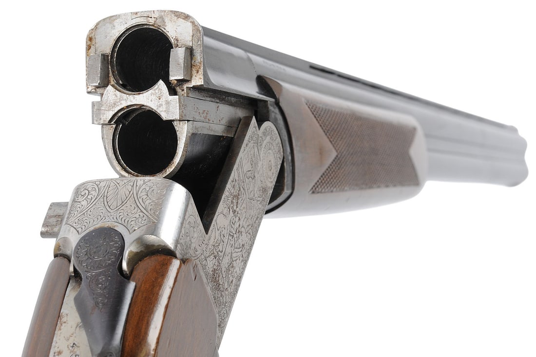 Italian A.V. Maroccini Inc. Model B4 12 Ga. Over Under Break Action Shotgun FFL 45577 (A1) - 7