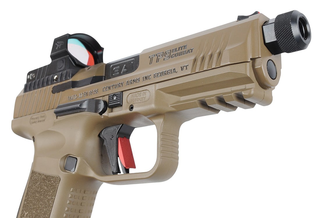 Canik TP9 Elite Combat 9mm Semi-auto Pistol FFL Required: T6472-22 BN 06158 (J4F1) - 8