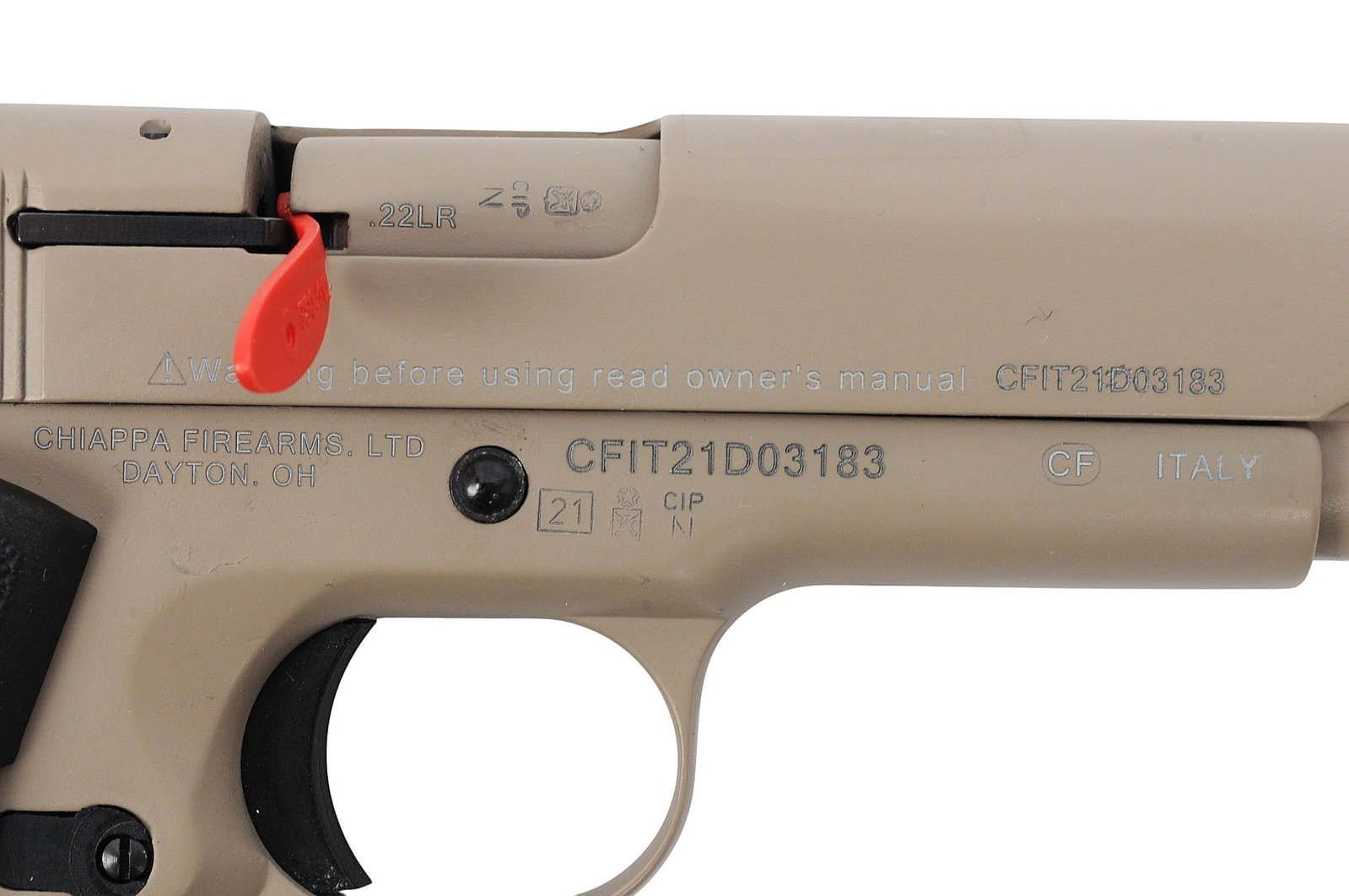 Chiappa Model 1911-22 .22LR Semi-auto Pistol FFL Required: CFIT21D03183 (J4F1) - 2