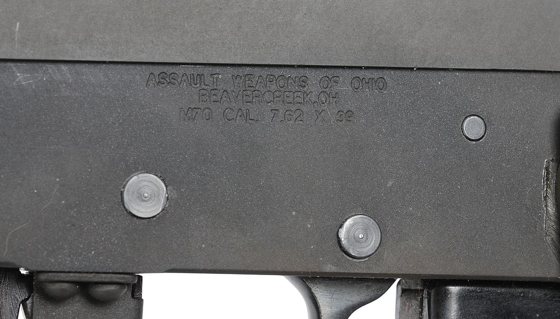 Assault Weapons of Ohio Yugoslavian M70 7.62x39mm Under folding Semi Auto Rifle FFL 10139 (RBX1) - 10