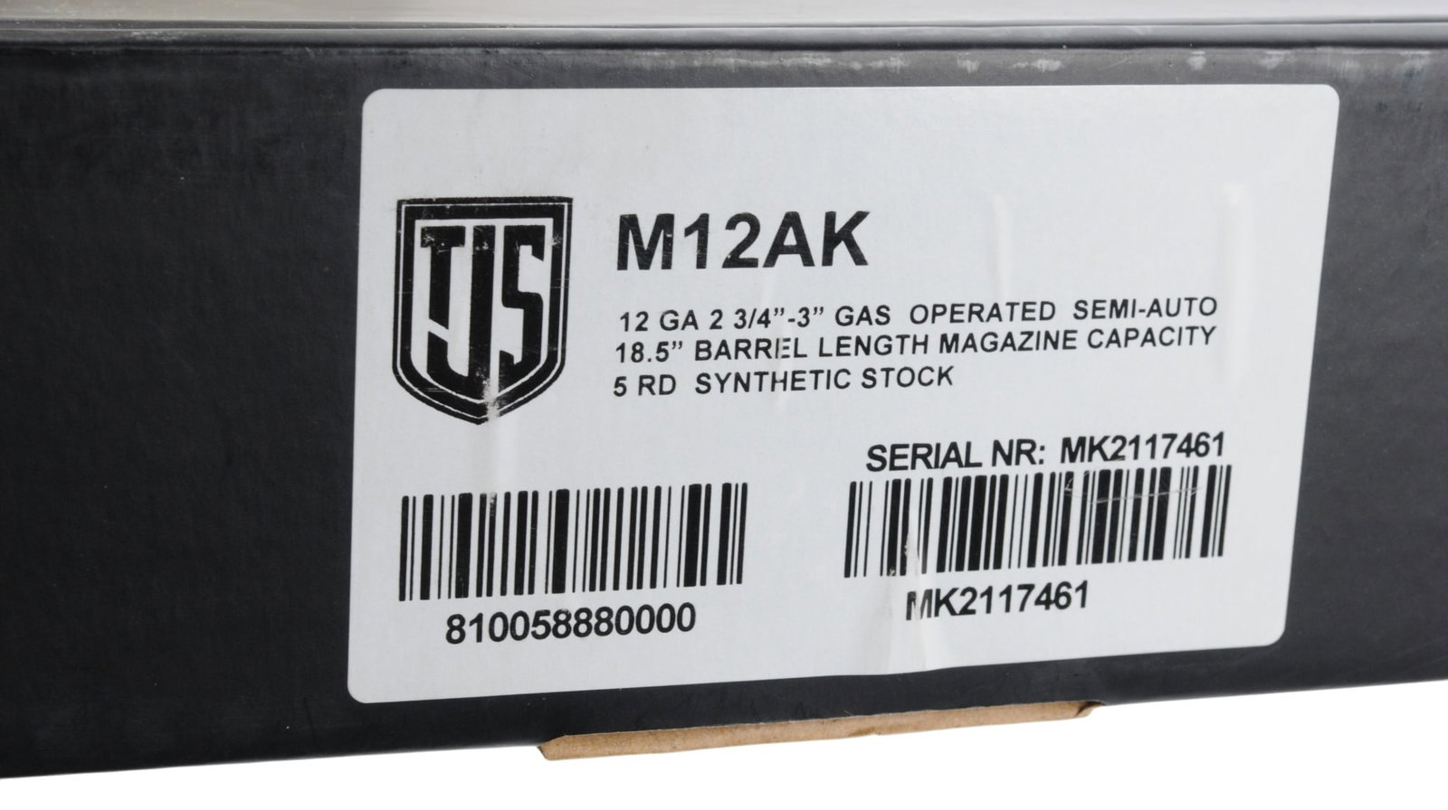 Chinese JTS M12AK 12 Gauge Semi-auto Shotgun FFL Required: MK2117461 (J4H1) - 13