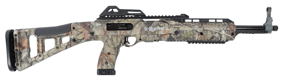 Hi-point Model 4595 .45 ACP Semi-auto Rifle FFL Required: R116826 (J4H1): A Hi-point Model 4595 .45 ACP Semi-auto Rifle that is in very good condition with a bright and defined bore. The action appears to function properly, and the finish shows minor wear with a nice real