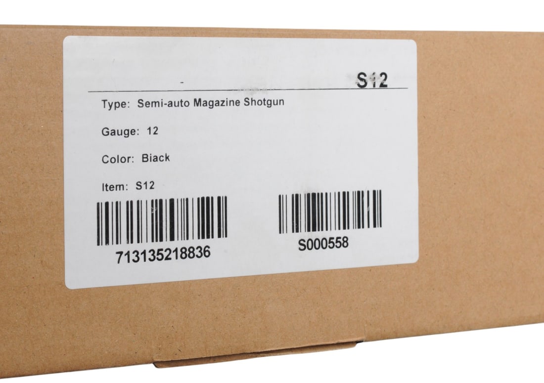 SDS S12 12 Gauge Semi-auto Shotgun FFL Required: S000558 (J4H1) - 12