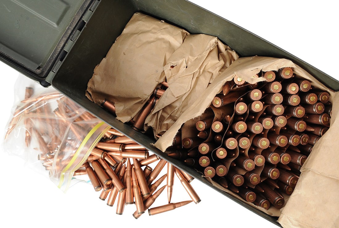 Chinese Surplus 7.62x51mm Ammo Can Lot of 489 Rds. (JGD): A Chinese Surplus 7.62x51mm Ammo Can Lot of 489 Rds. in good to very good condition.
