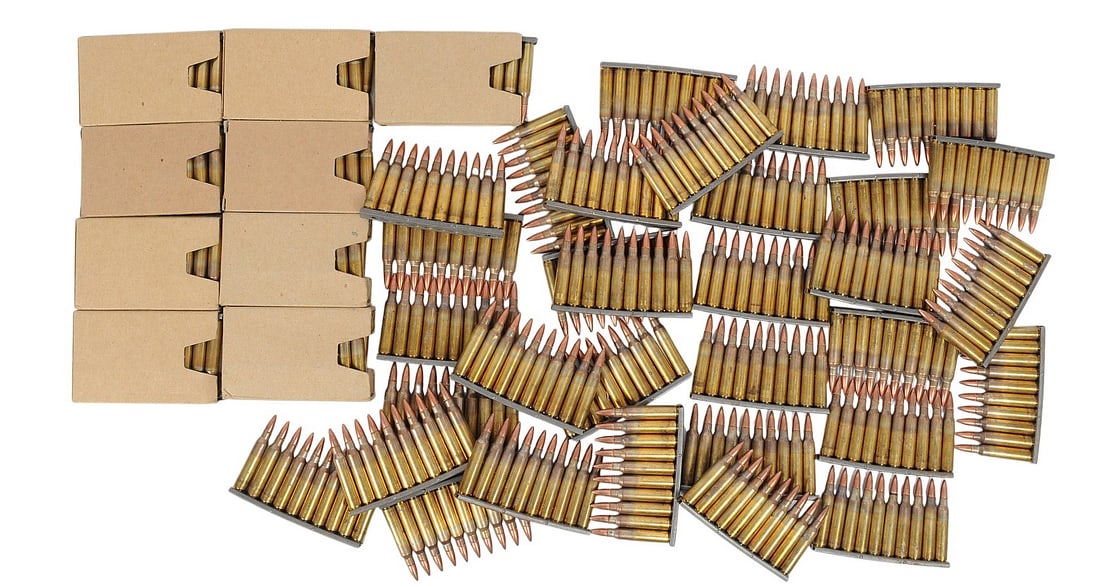 Surplus 5.56mm Stripper Clip Ammo Can Lot of 500 Rds. (RLR) (1 of 2)