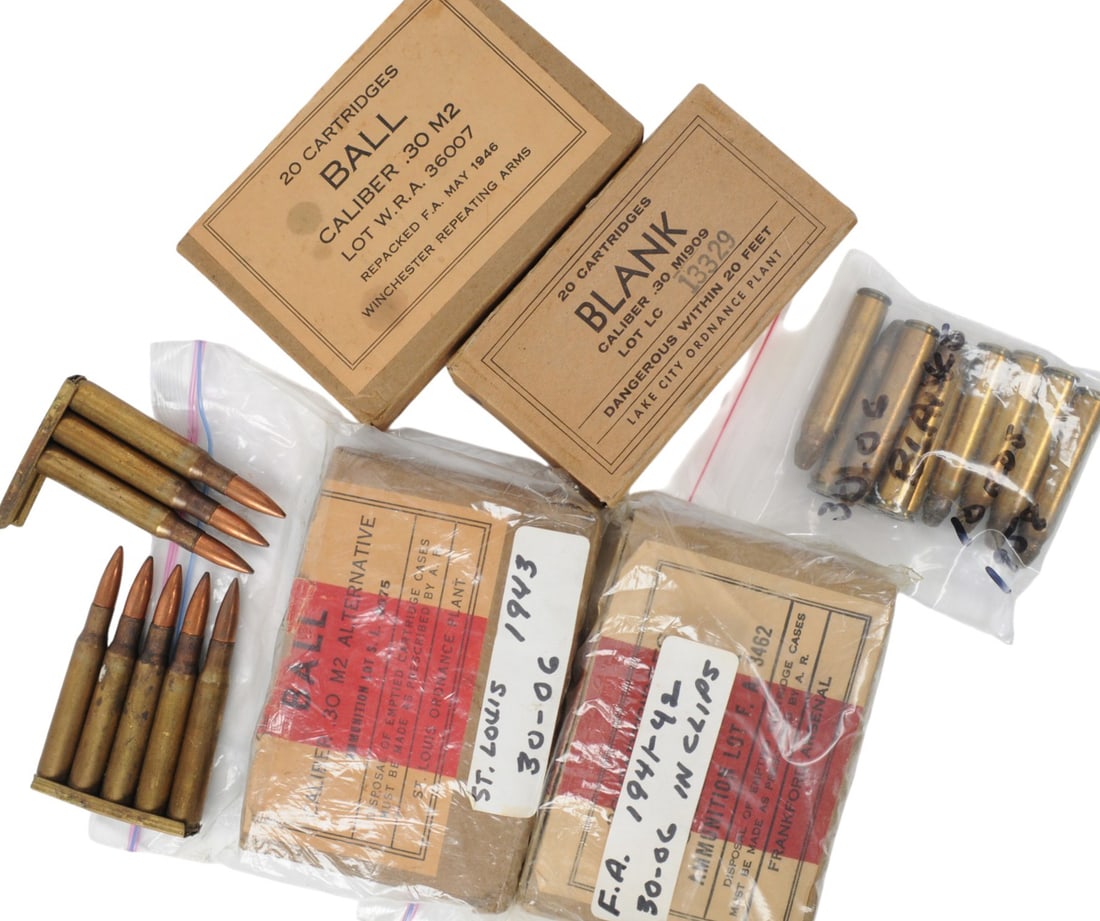 Group Lot of US Military WWII 30-06 Ammunition (RLR) (1 of 6)