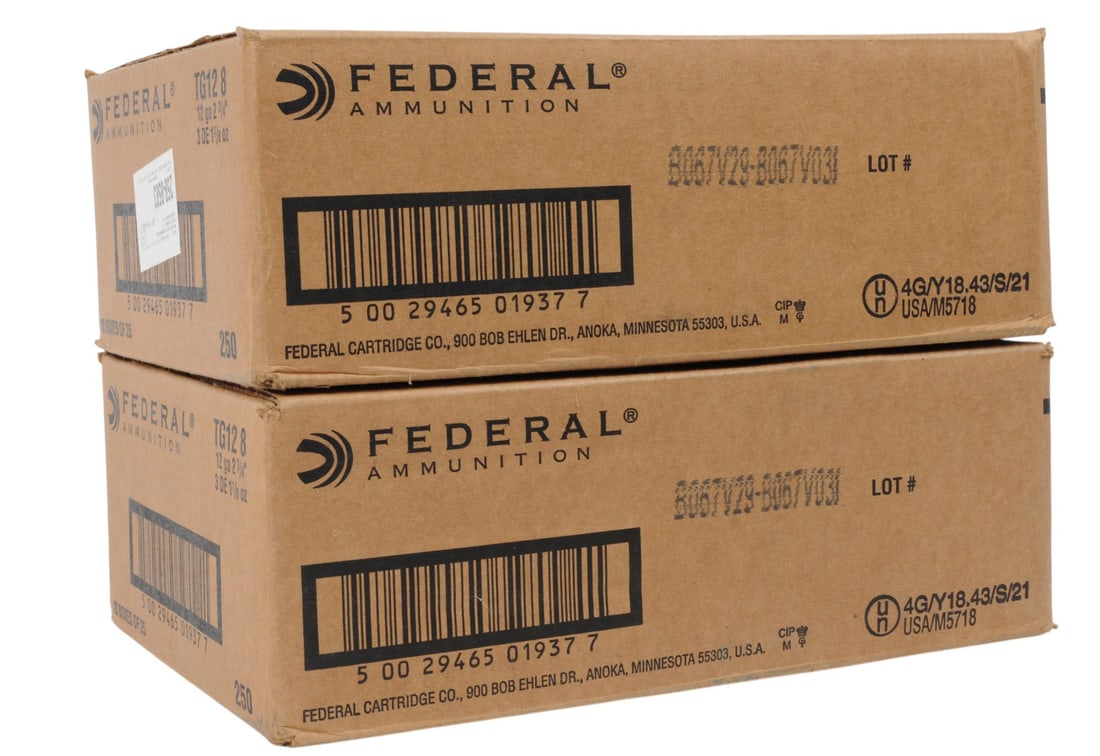 Federal 12 Ga. Case lot of 500 Shells(M2P) - 2