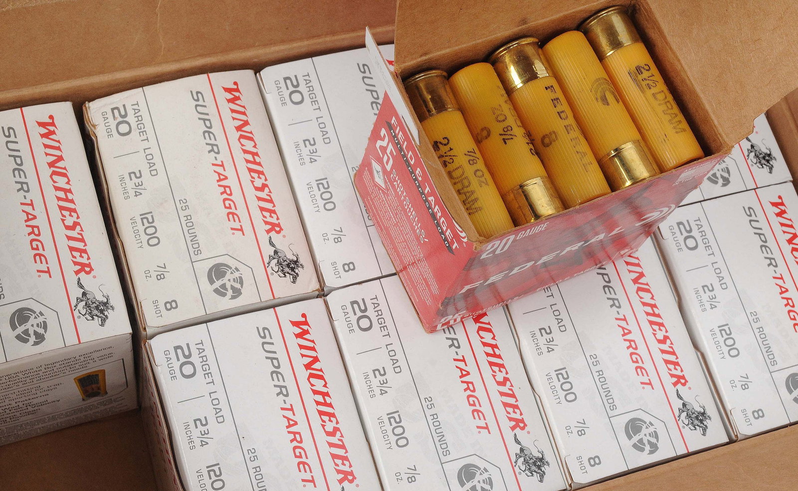 Winchester 20 Ga. Case Lot of 500 Shells (M2P) - 2