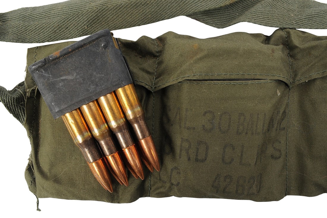 Surplus Bandolier 30-06 on Enblock Clips Lot of 96 Rds. (R3M) - 3