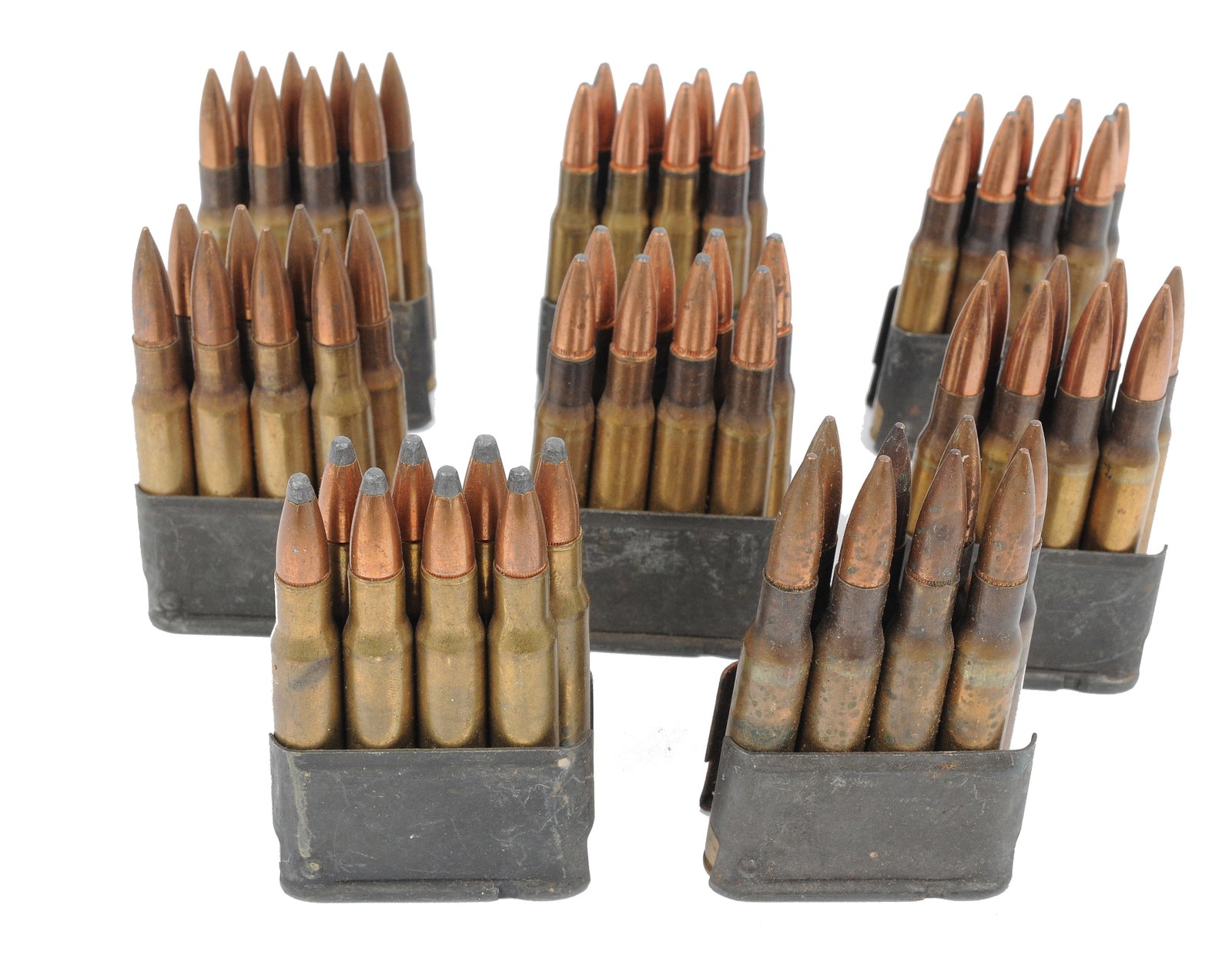Surplus 30-06 on M1 Enblock Clips Lot of 64 Rds. (R3M) - 2