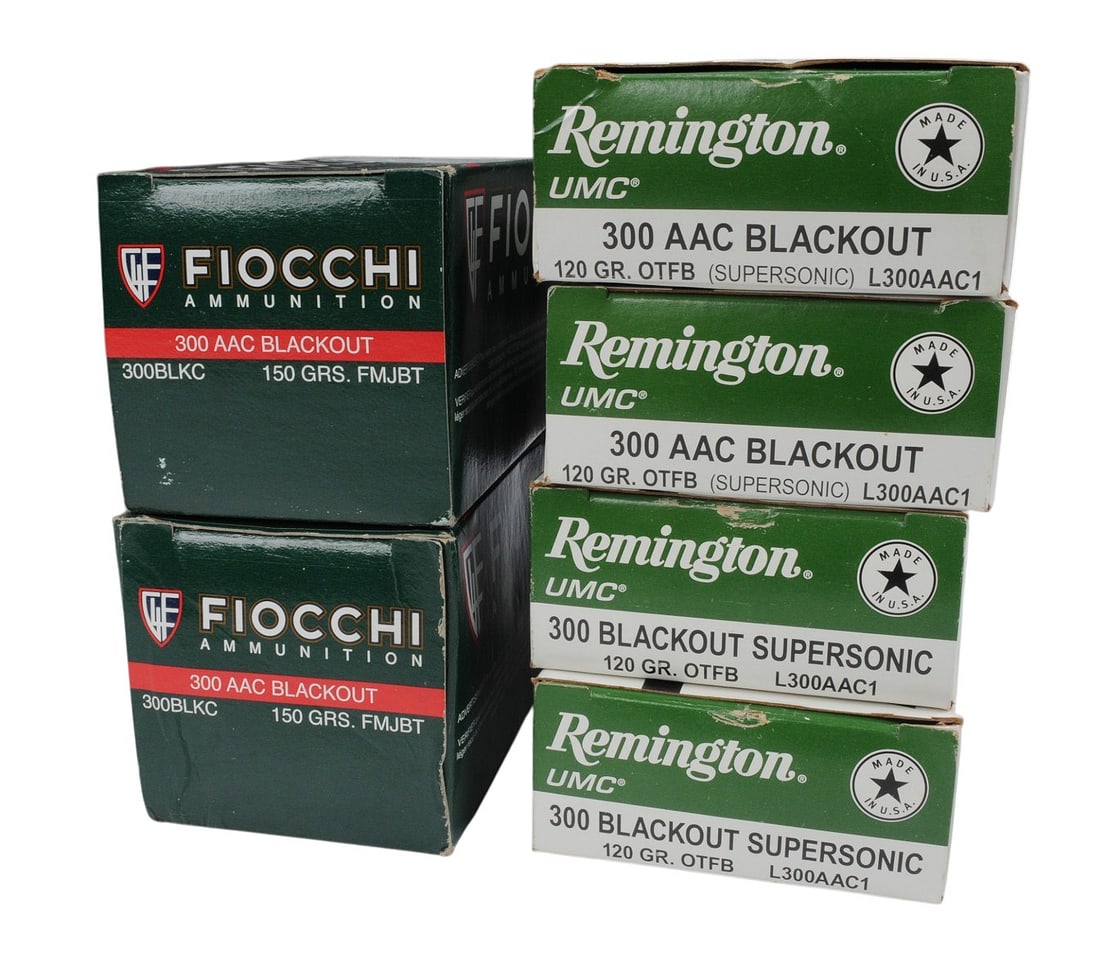 Remington and Fiocchi 300 Black Out Supersonic Lot of 180 Rds.(S2F) - 2