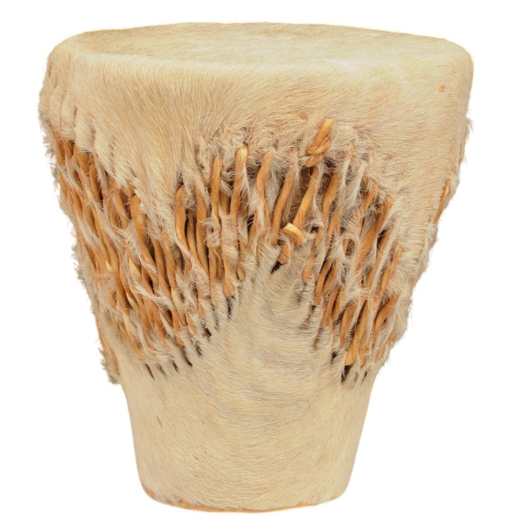 Vintage African Cow Hide Drum (S2M) (1 of 4)