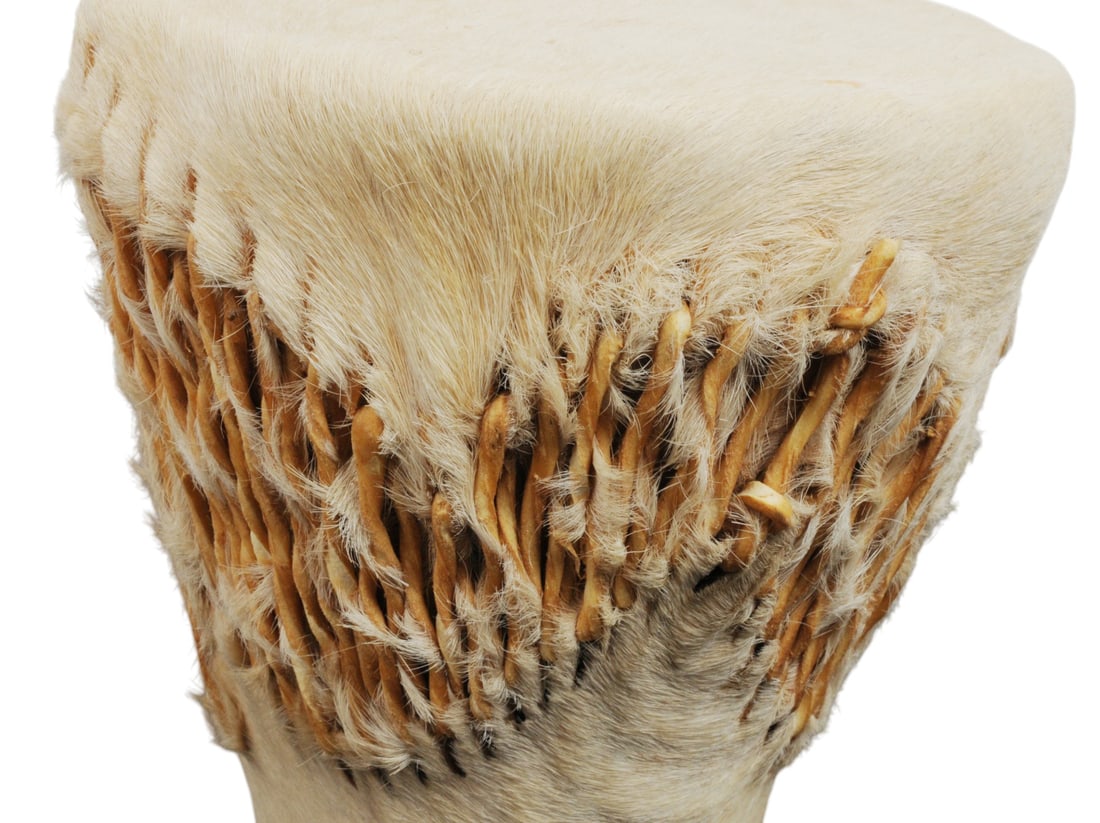 Vintage African Cow Hide Drum (S2M) - 2