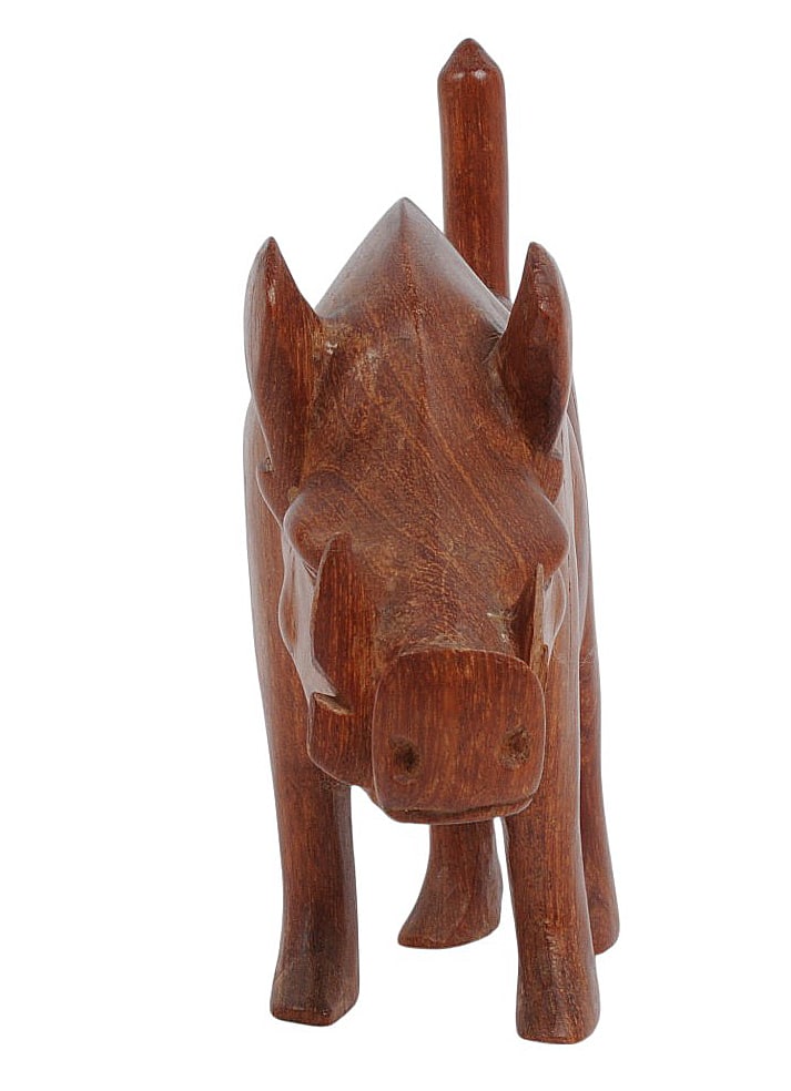 Vintage African Warthog Tusk and Effigy Set of 3(S2M) - 6