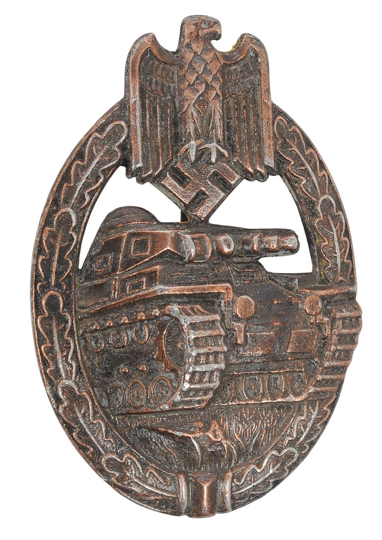 *German WWII Wehrmacht Panzer Assault Badge (APL) (1 of 4)