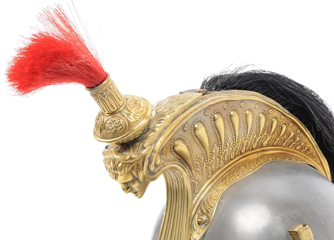 French Model 1874 Military Cavalry Helmet (TAF) - 2