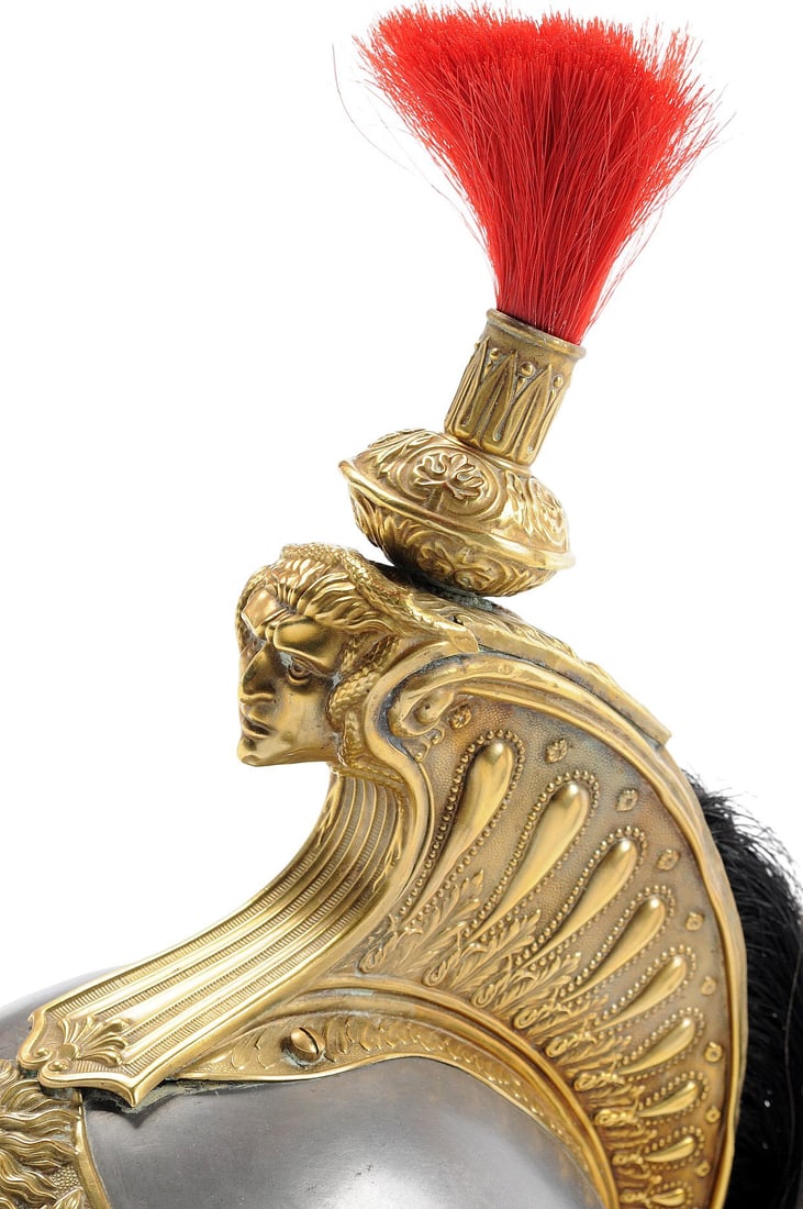French Model 1874 Military Cavalry Helmet (TAF) - 3