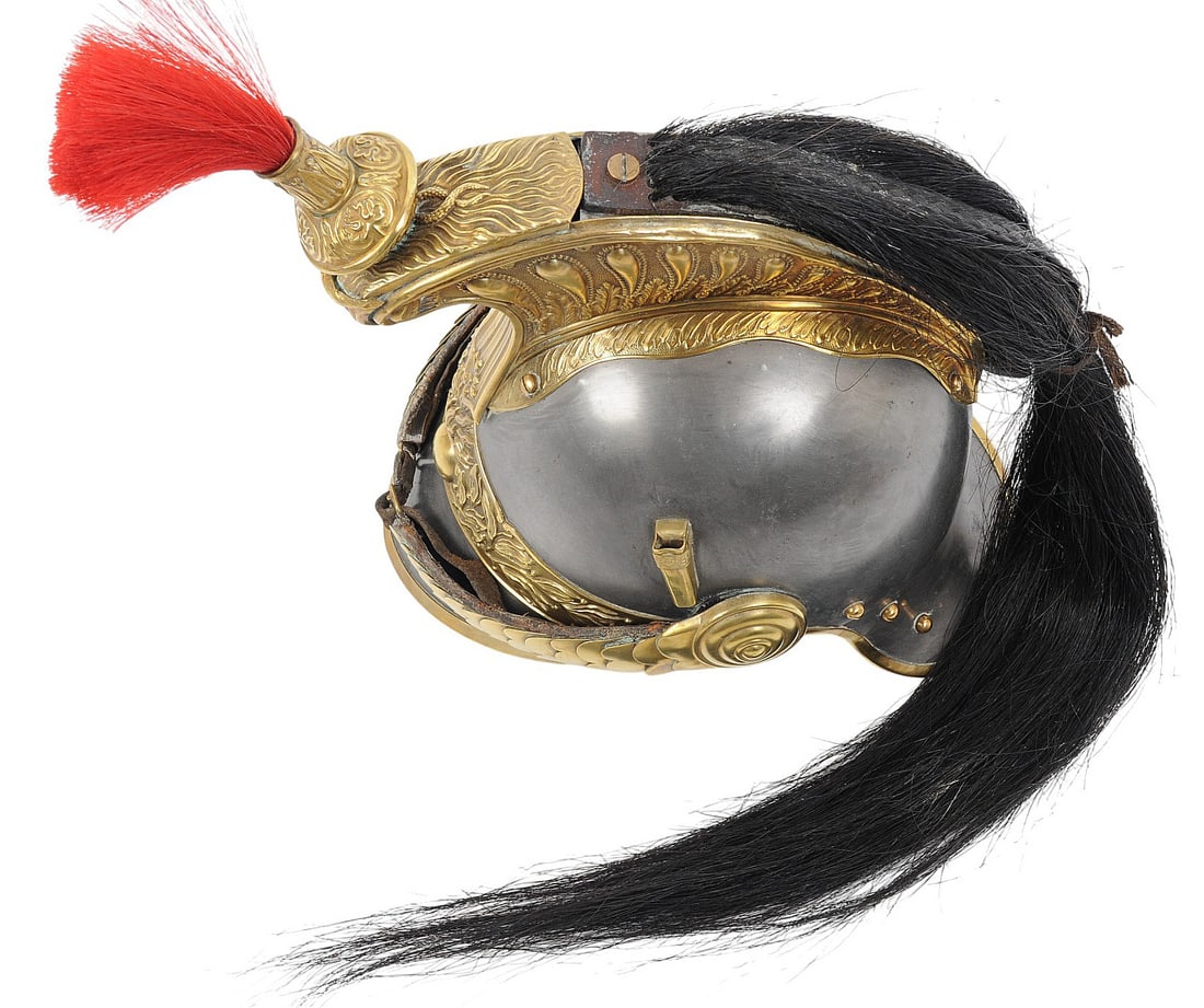 French Model 1874 Military Cavalry Helmet (TAF) - 5