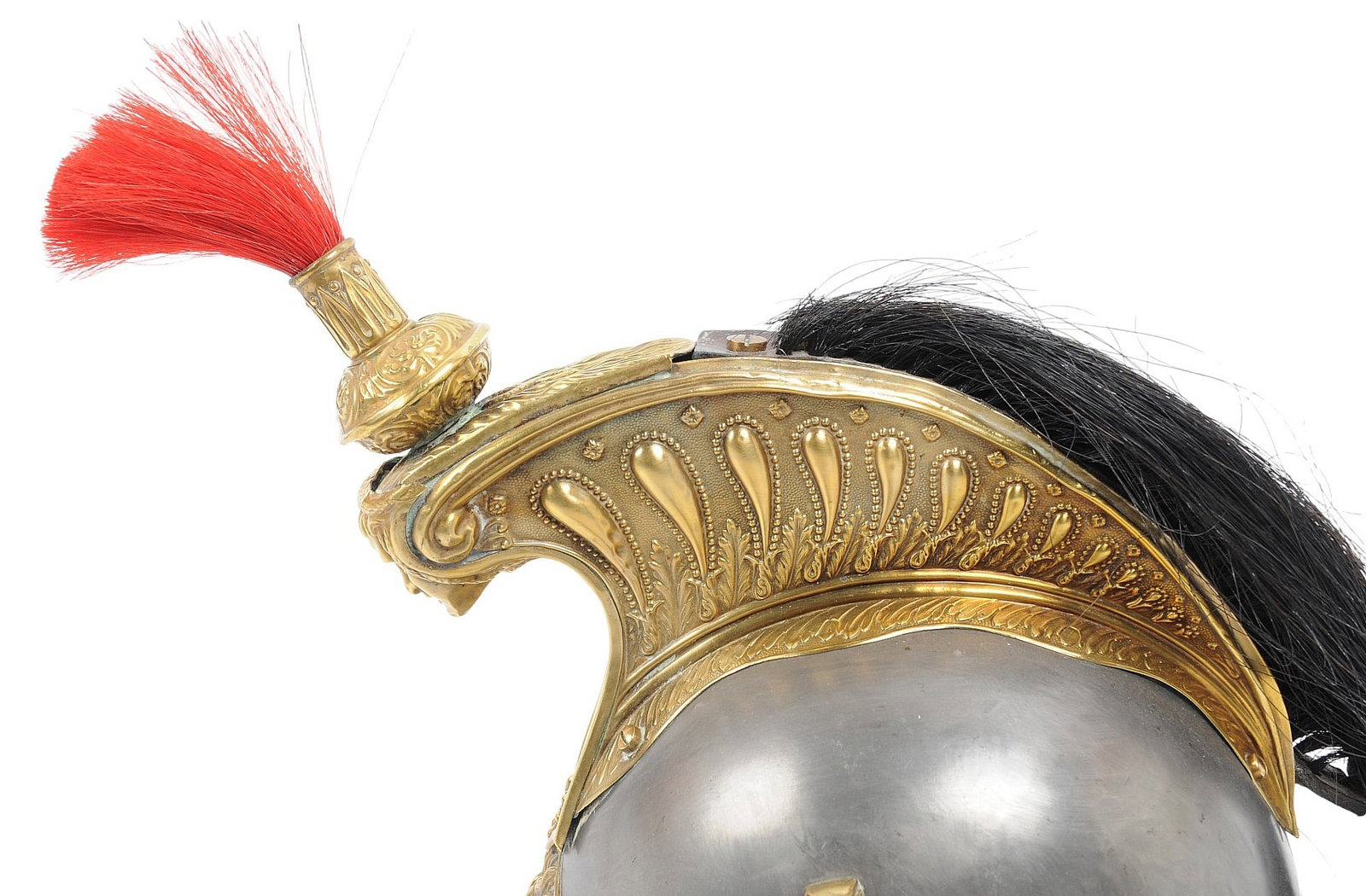 French Model 1874 Military Cavalry Helmet (TAF) - 6