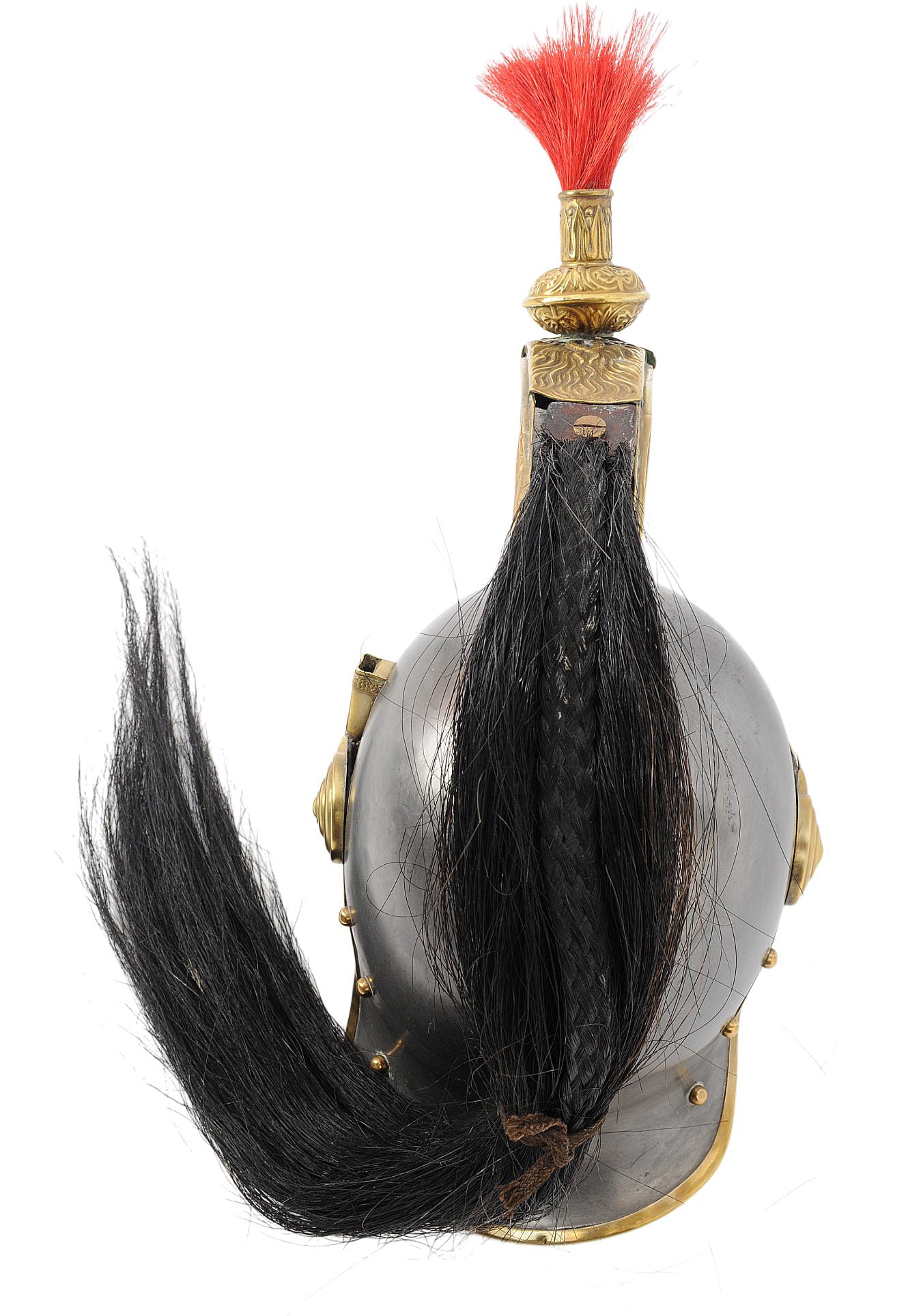 French Model 1874 Military Cavalry Helmet (TAF) - 7