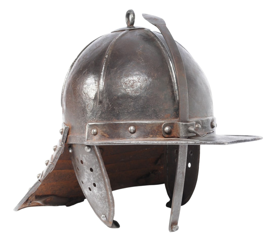 English Civil War - Cromwellian Period 17th Century Lobster Tail Helmet (TAF) (1 of 12)