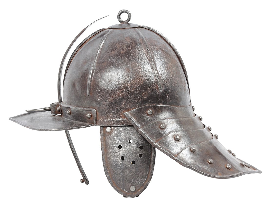English Civil War - Cromwellian Period 17th Century Lobster Tail Helmet (TAF) - 5