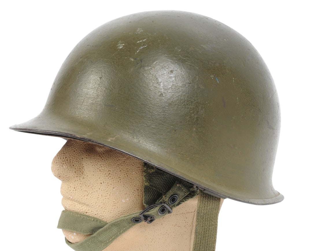 US Military WWII-Korea M1C Paratrooper Helmet with Liner (A) - 2
