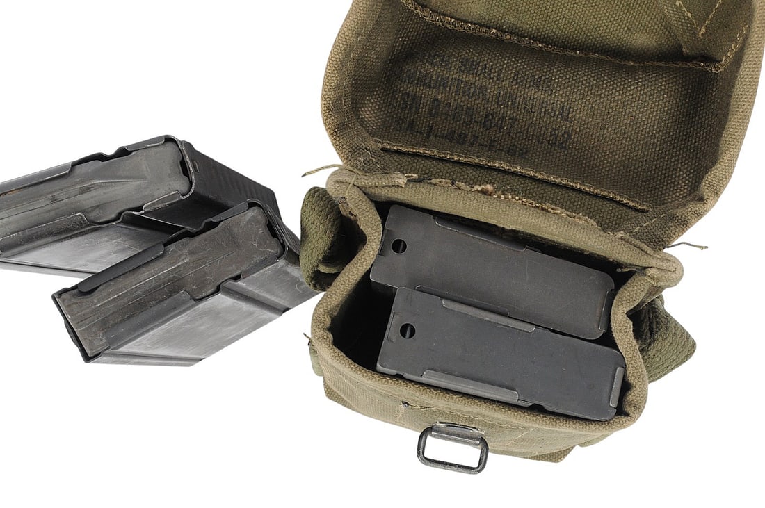 US Military Vietnam War Surplus M14 7.62x51mm 20 Rd. Magazine and Pouch Lot of 5 (RLR) (1 of 5)