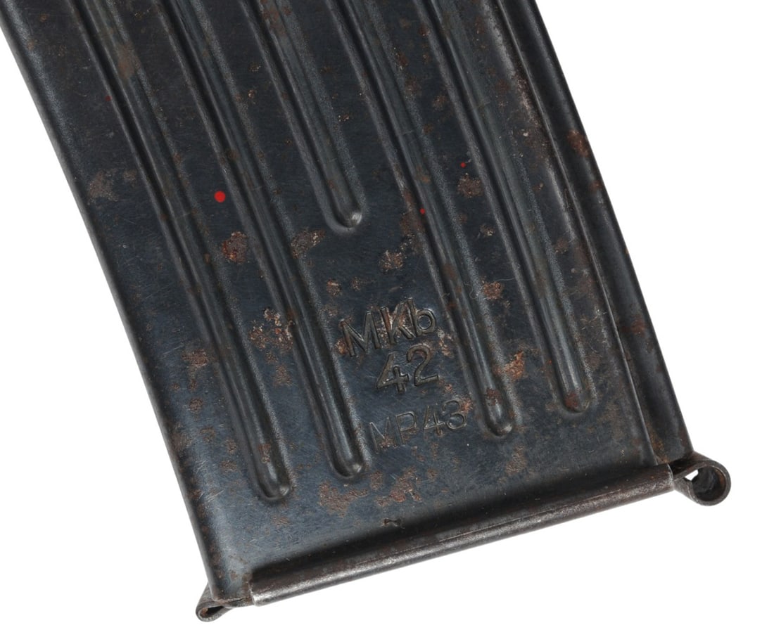 *Scarce German WWII Mkb Code 1942 Dated MP43 8mm Kurz 30 Rd. Magazine (C4P) - 2