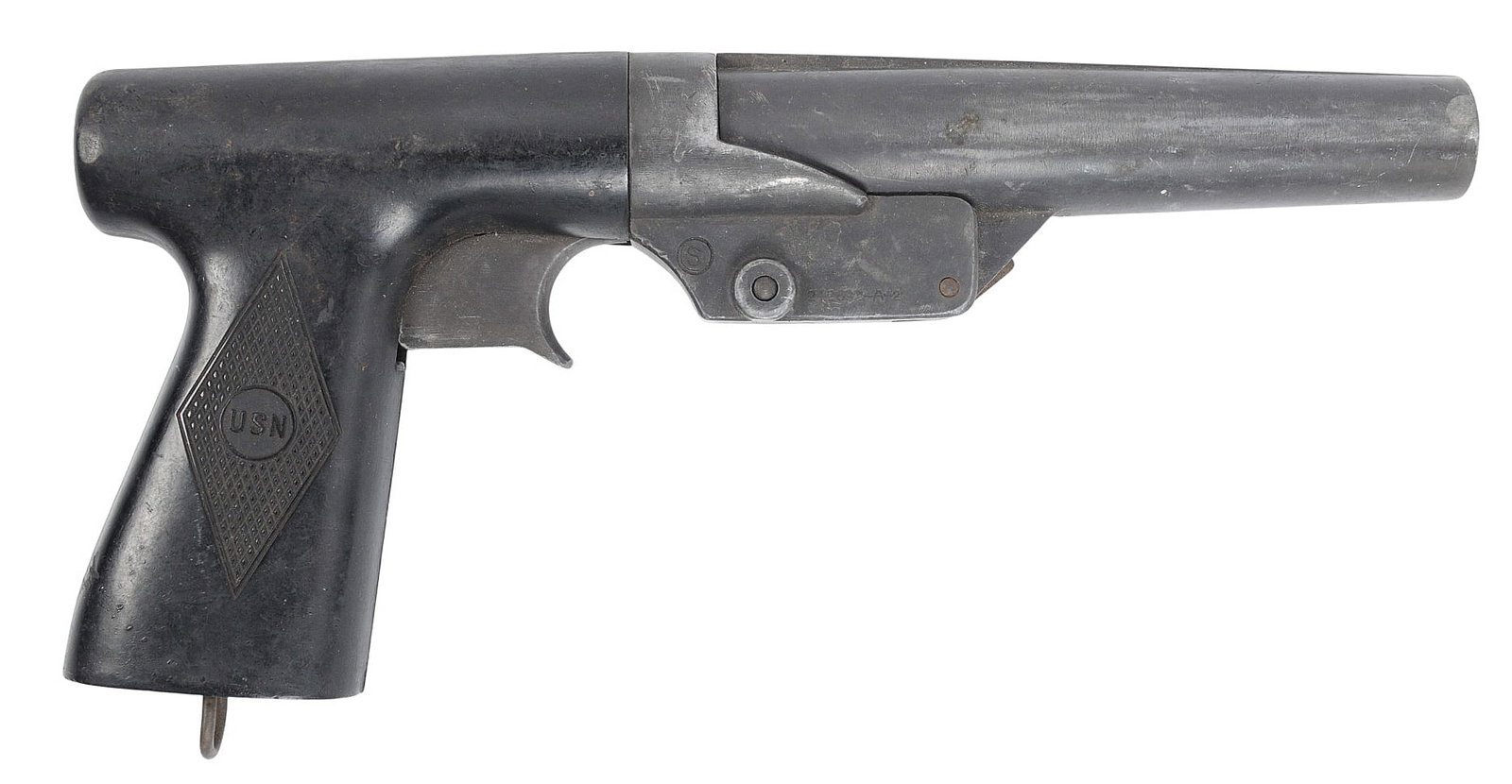 Original WWII U.S. Navy 10 Gauge Sedgley Mark 5 Signal Flare Pistol (HKR) (1 of 7)