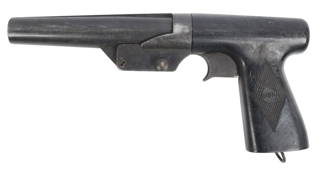 Original WWII U.S. Navy 10 Gauge Sedgley Mark 5 Signal Flare Pistol (HKR) - 4