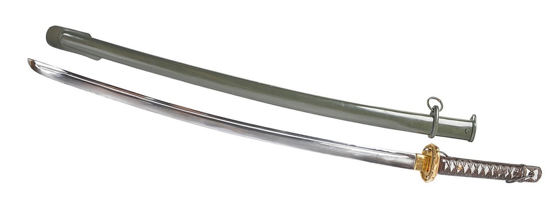 Imperial Japanese Army WWII era NCO Shin-Gunto Samurai Sword (RM) (1 of 13)