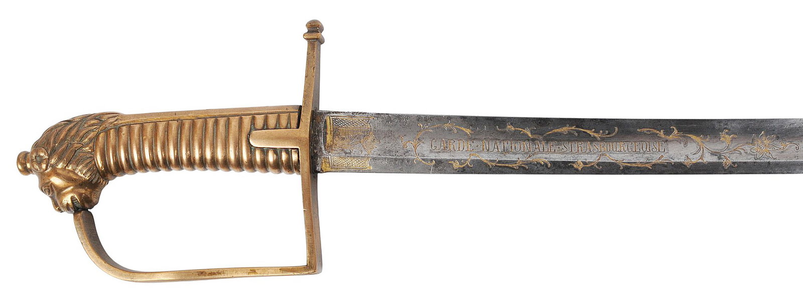 French Napoleonic era "National Guard" Brass Lion-Pommel Saber (RM) - 11