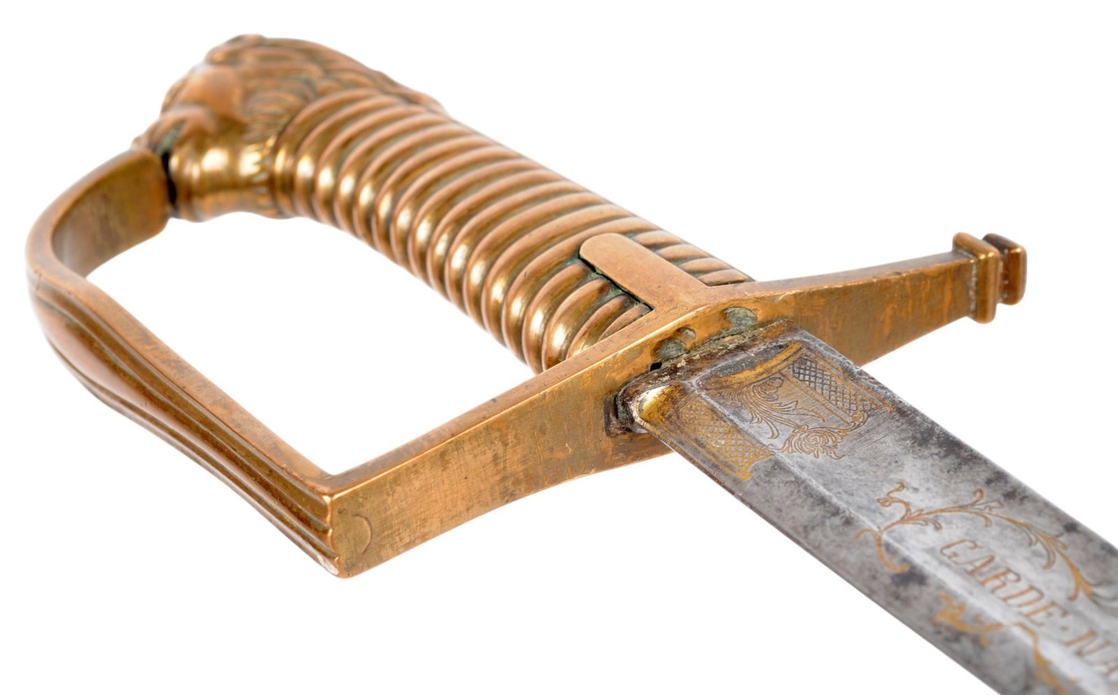 French Napoleonic era "National Guard" Brass Lion-Pommel Saber (RM) - 17