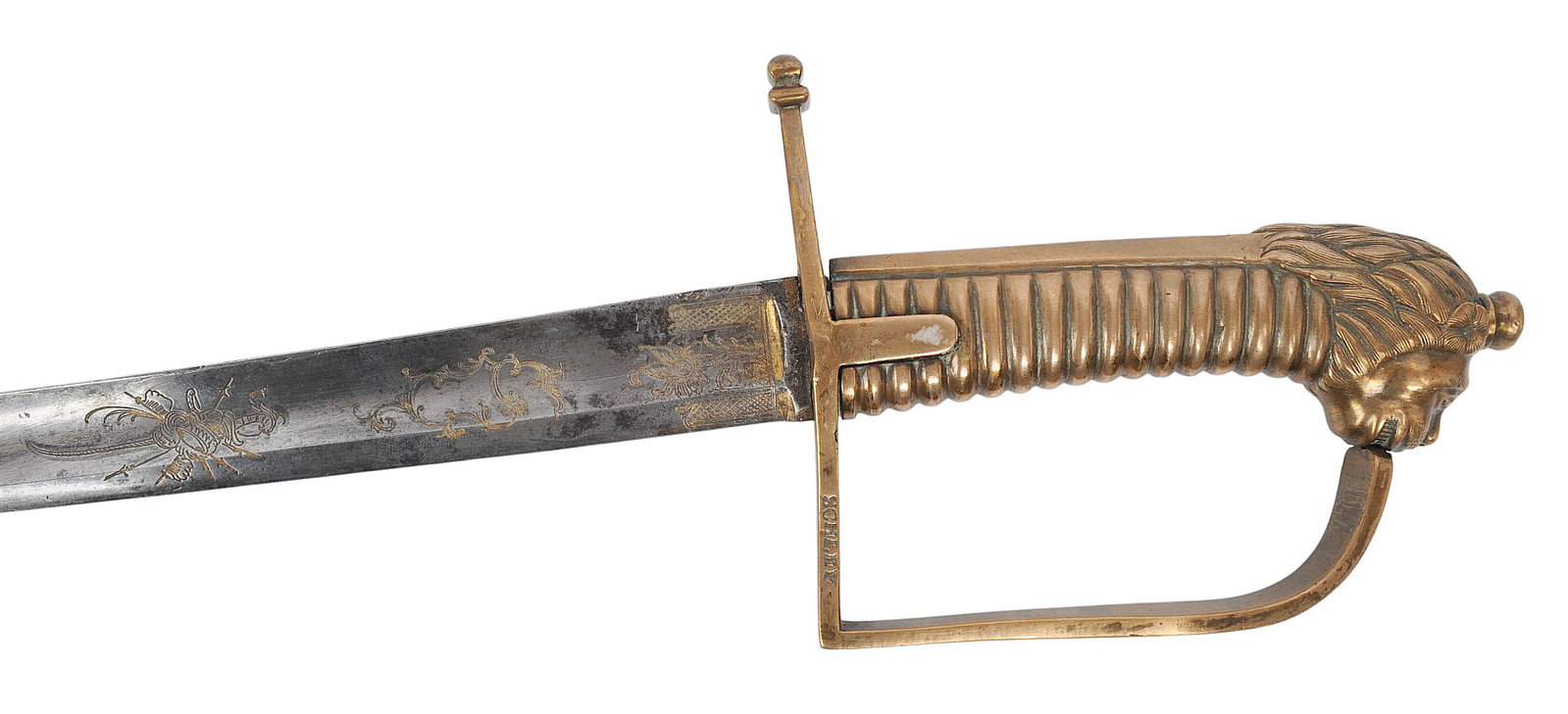 French Napoleonic era "National Guard" Brass Lion-Pommel Saber (RM) - 3