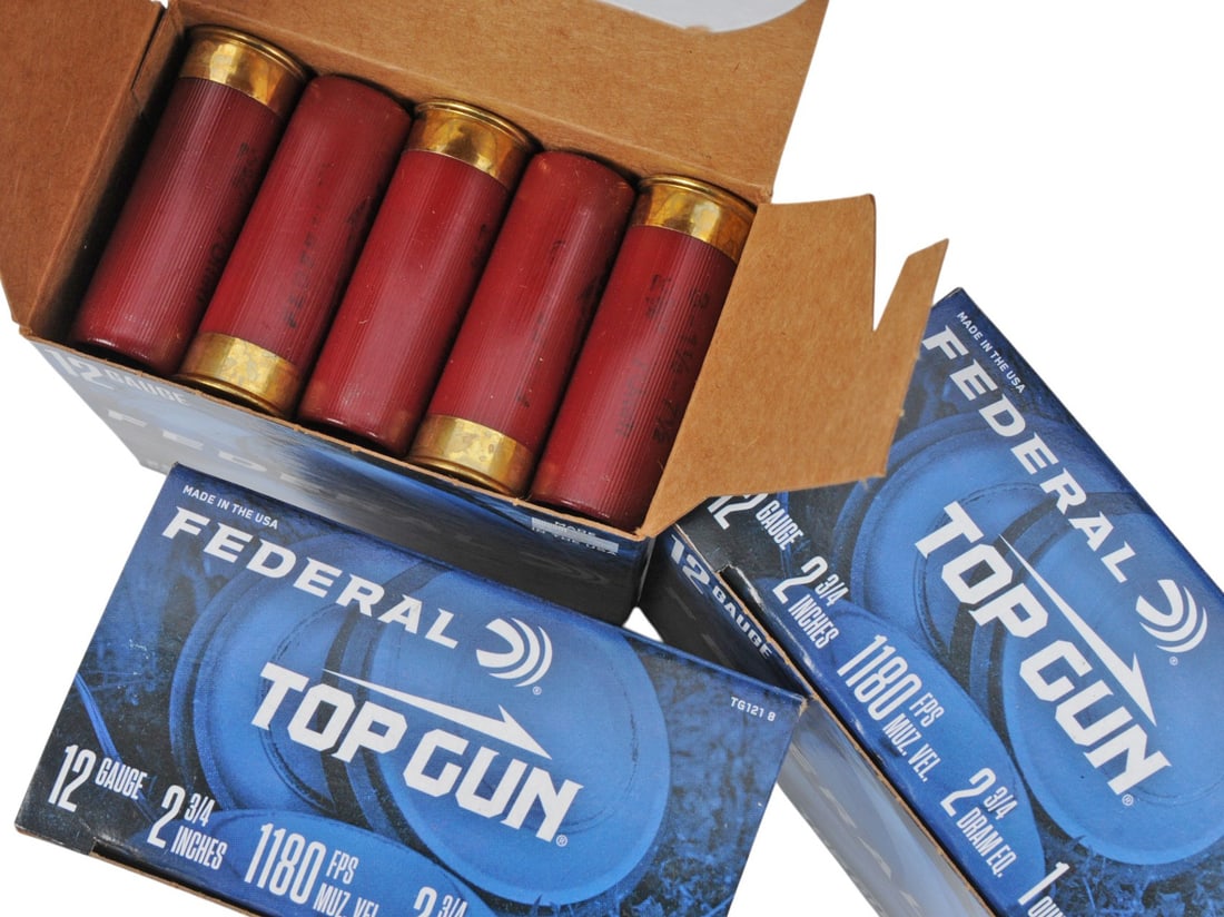 Federal and Fiocchi 12 Ga. Box Lot of 100 Shells (J2L) - 3