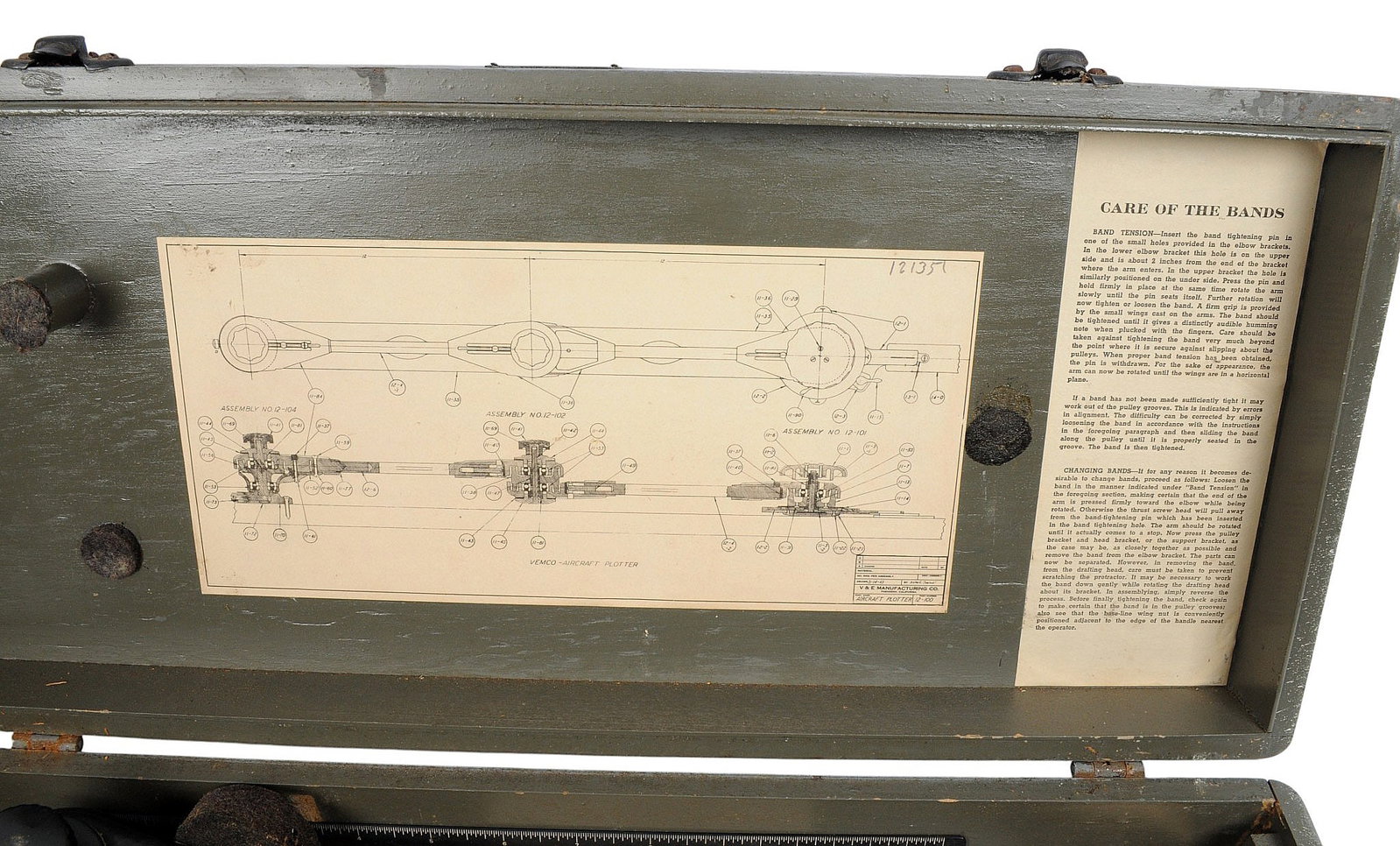 Rare Vintage US Military WWII Era BK Elliot Co. Plotting Machine (HKR) - 2