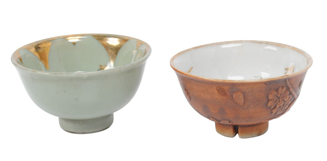 Imperial Japanese WWII Award Sake Cup Lot of 2 (L4M) - 2
