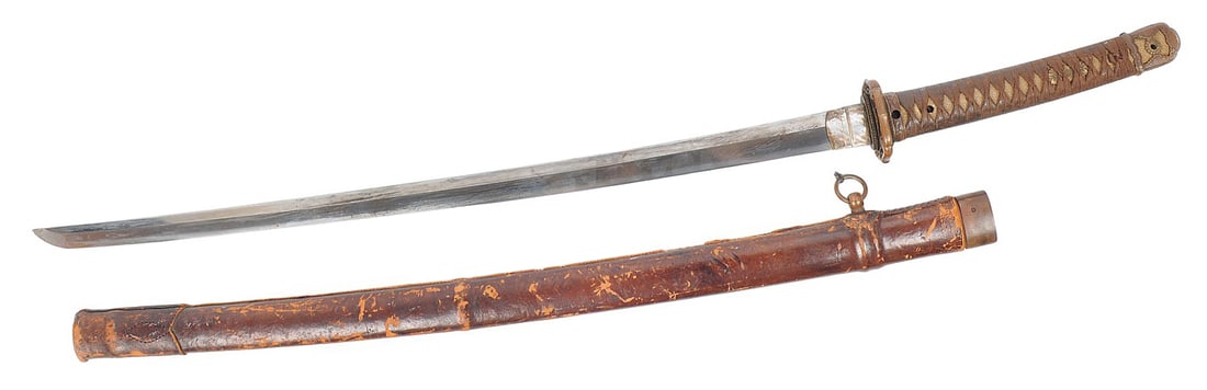 Rare Beautiful Imperial Japanese WWII Signed NCO Gunto Katana Family Blade Made Mid 1600's (C4P) - 2