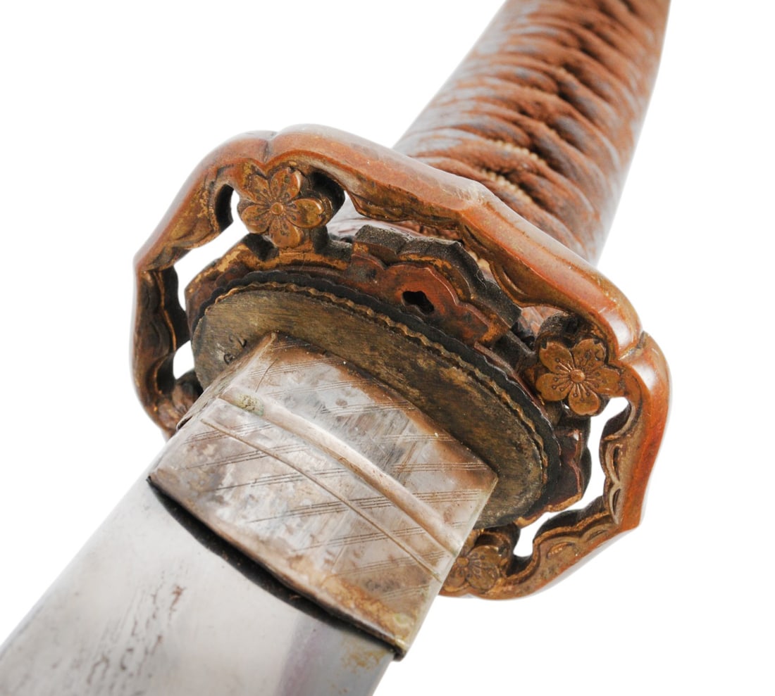 Rare Beautiful Imperial Japanese WWII Signed NCO Gunto Katana Family Blade Made Mid 1600's (C4P) - 7