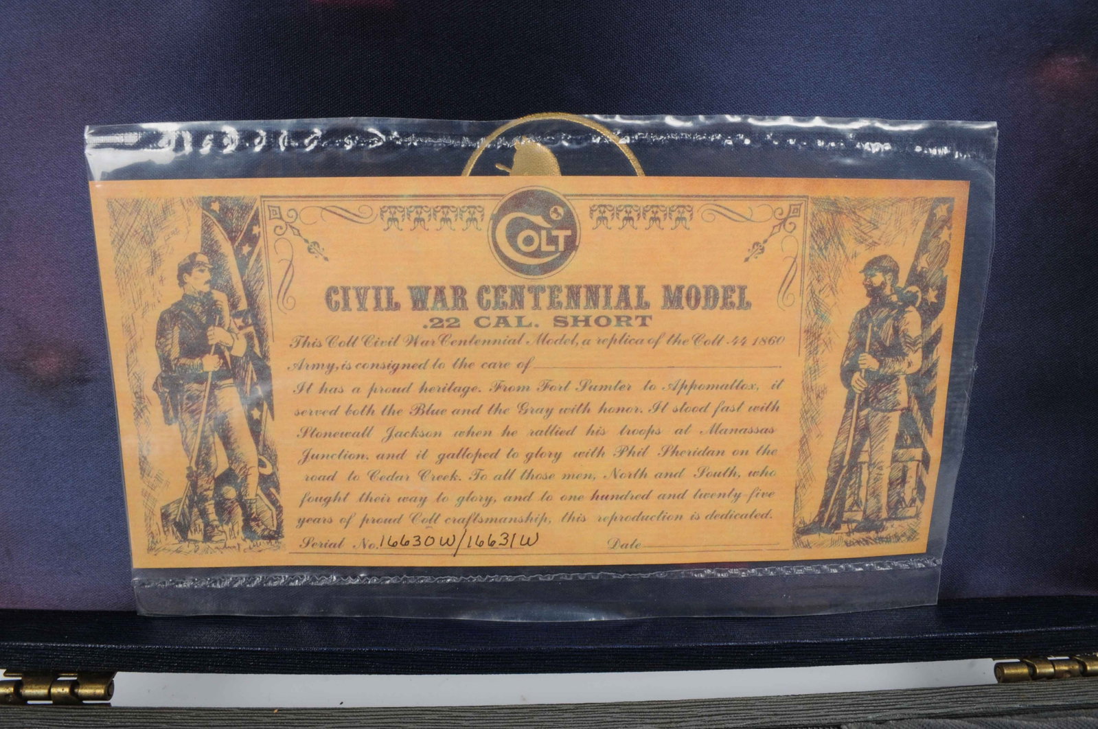 Colt Civil War Centennial Consecutive # 22LR Single Shot Pistol Set FFL 16630W / 16631W (KTS1) - 2