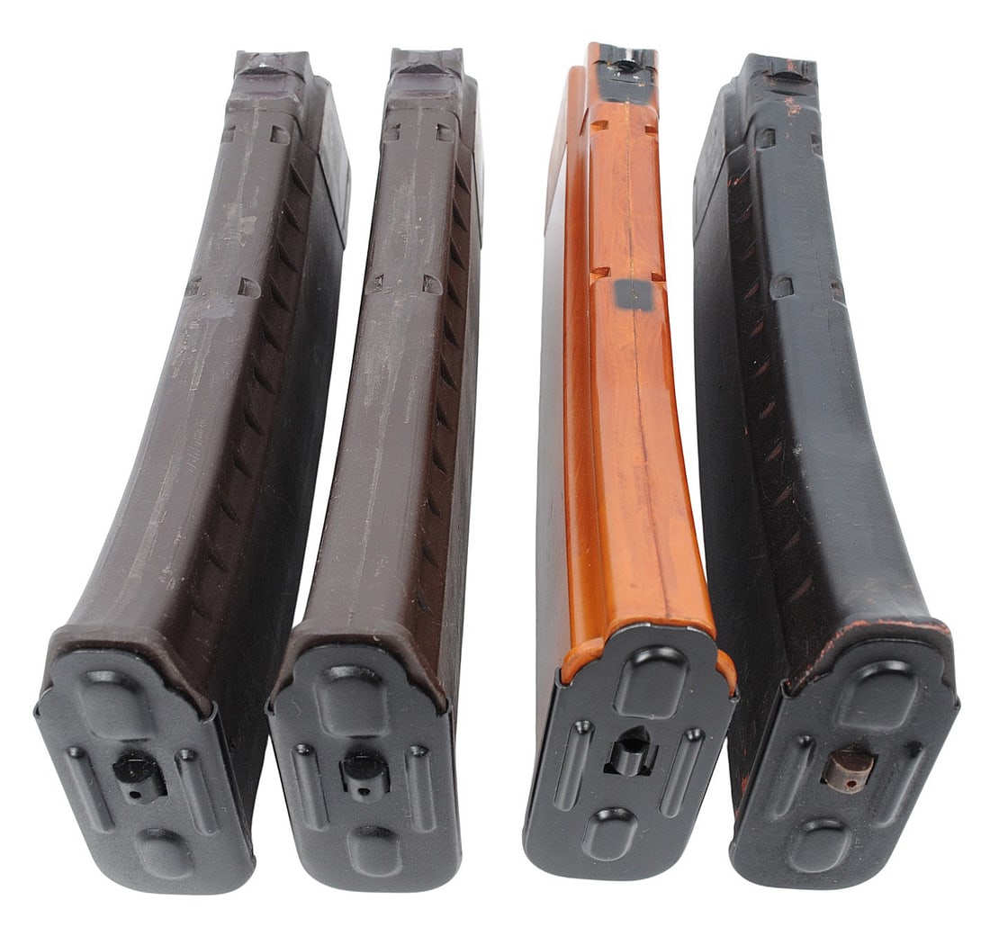 Bulgarian "Circle 10" / East German Polymer and Bakelite AK74 5.45x39mm 30 Rd. Mag Lot of 4 (S3D) - 2