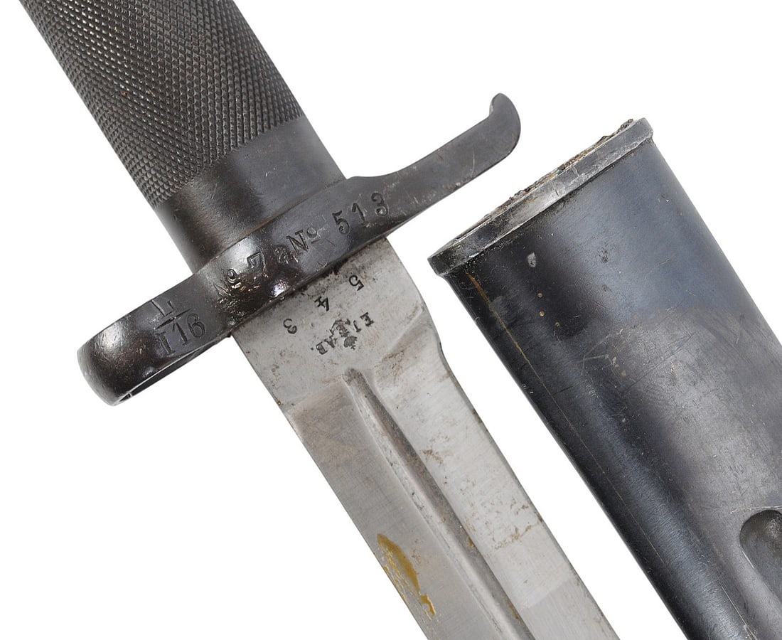 Swedish Military WWI-II era All-Steel M1896 Mauser Rifle Bayonet (A) - 2