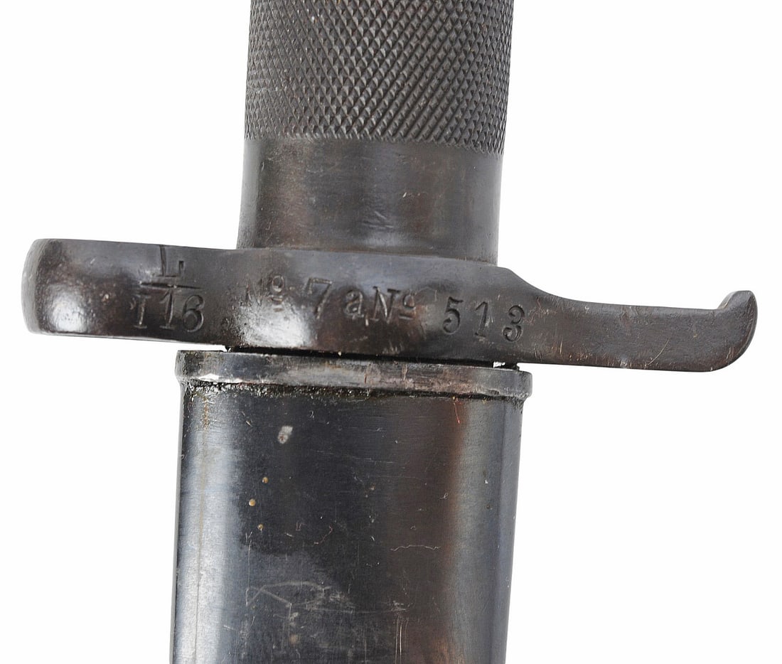 Swedish Military WWI-II era All-Steel M1896 Mauser Rifle Bayonet (A) - 7