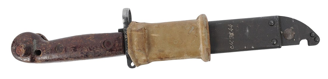 Romanian Military Communist era AK Wire-Cutter Rifle Bayonet (A) - 6