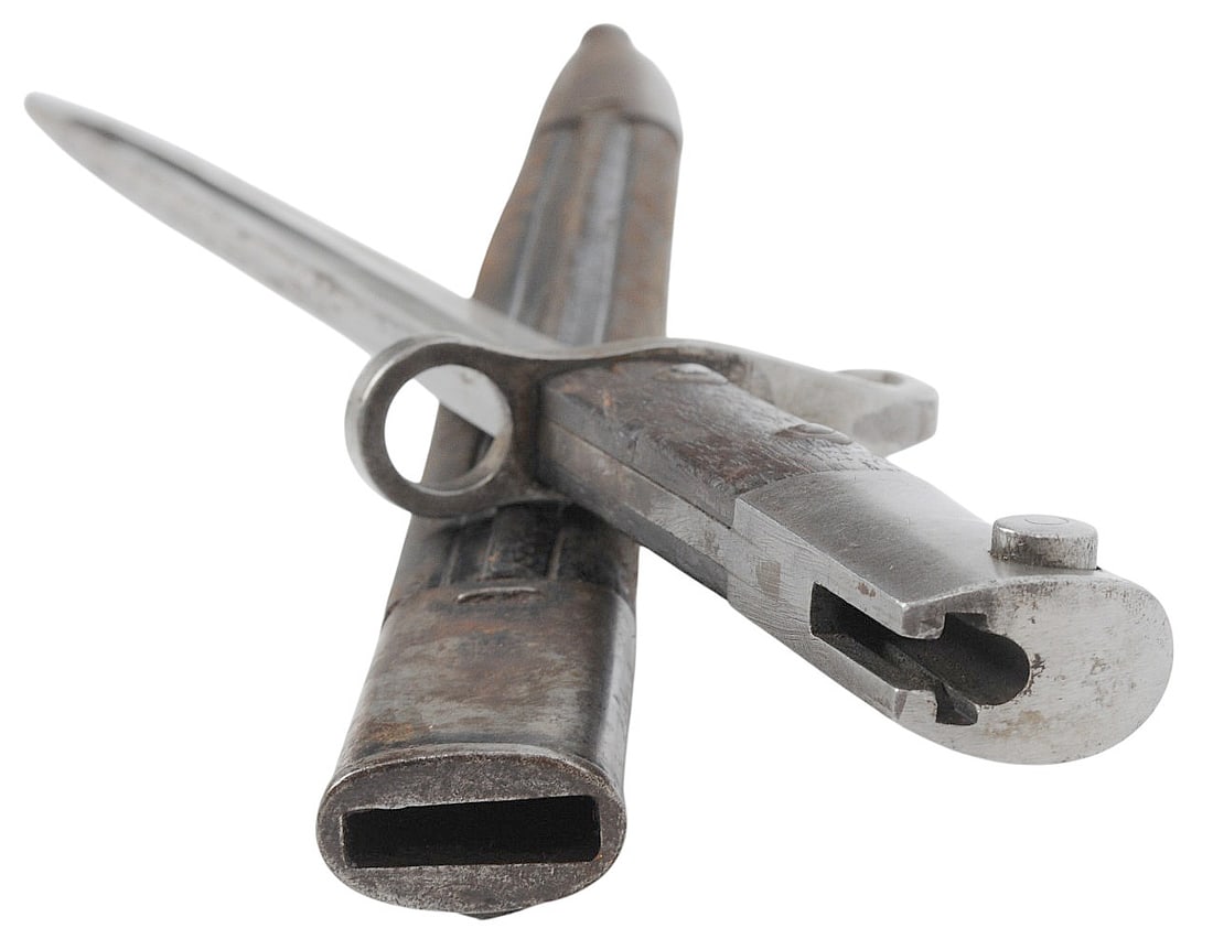 Brazilian Military WWI-WWII issue M-1908 Mauser Rifle Bayonet (A) - 2